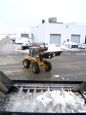 Melting Snow at the Cleveland Airport